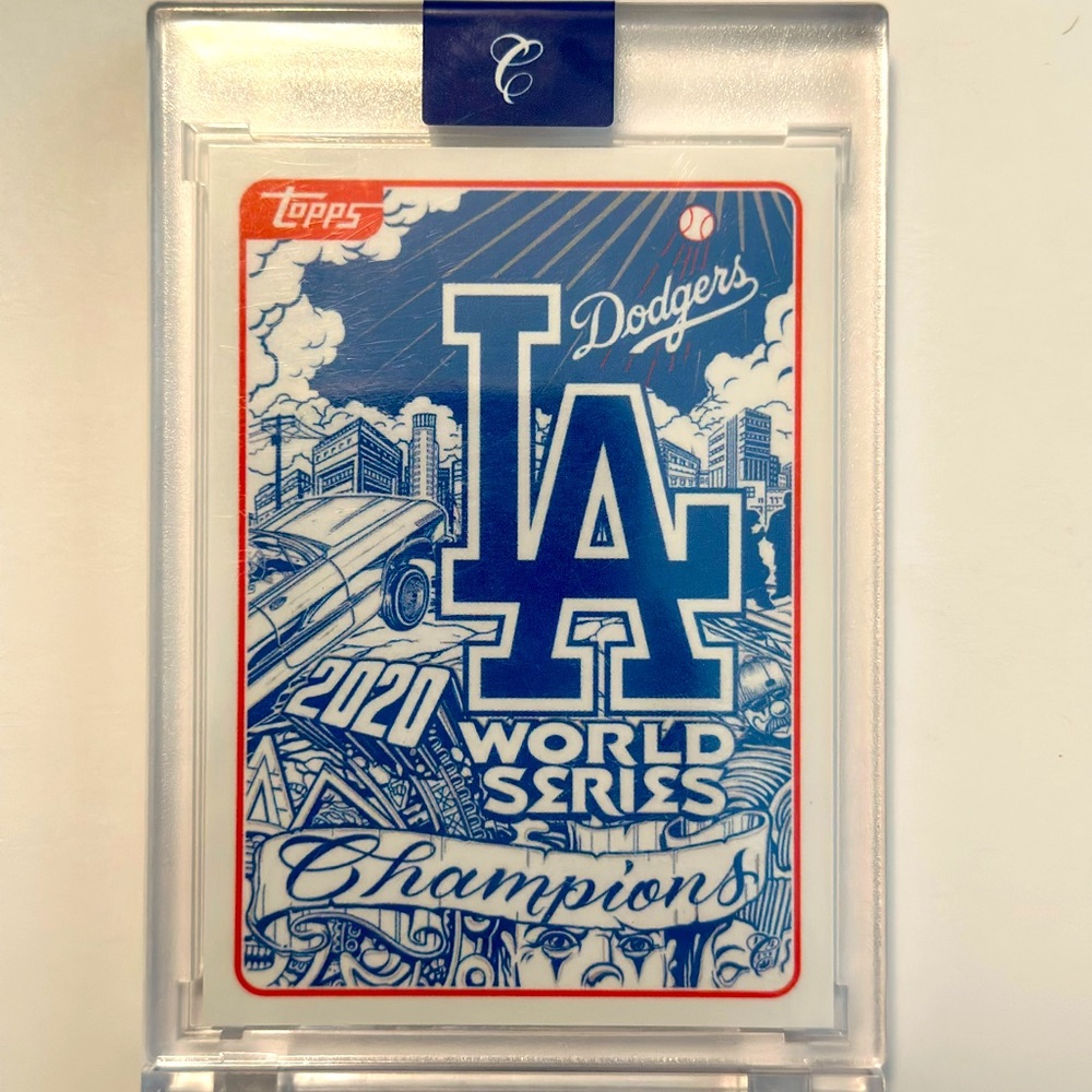 Topps Project 2020 Artist Mister Cartoon Los Angeles Dodgers World Series Champs